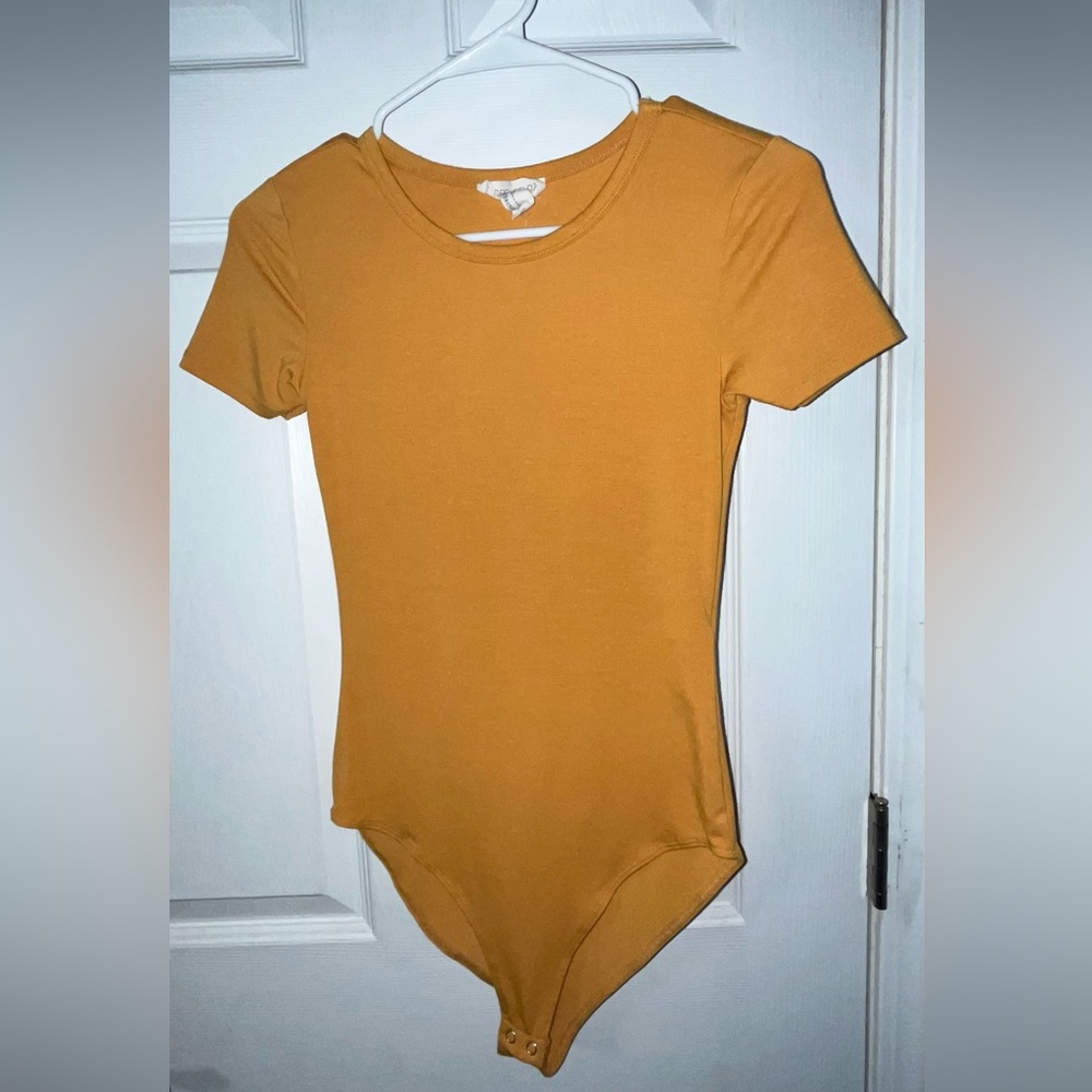 Yellow Crewneck Bodysuit